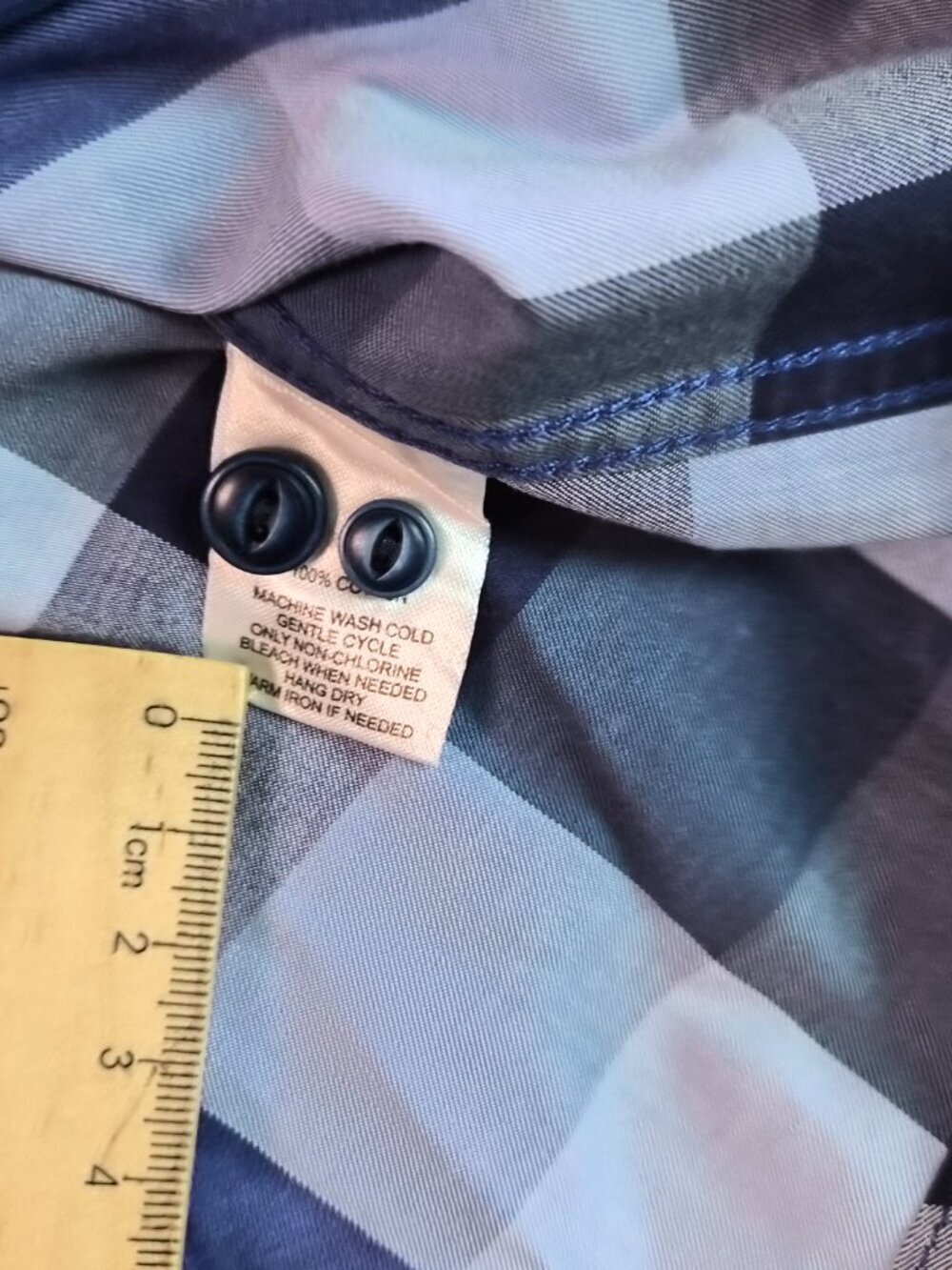 UNTUCKit Long Sleeve Button Shirt Mens Medium Slim Fit Blue Purple Plaid G005 - Picture 5 of 11